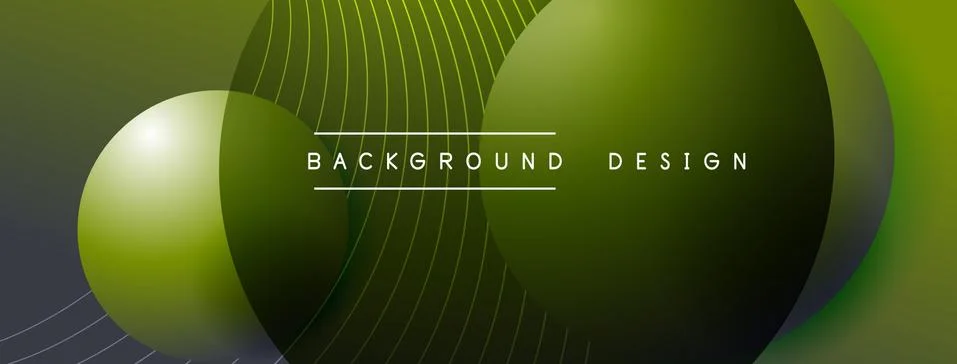 Gradient circles with shadows. Vector techno abstract background. Modern Stock Illustration