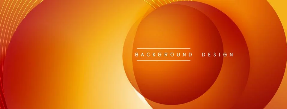 Gradient circles with shadows. Vector techno abstract background. Modern 스톡 일러스트