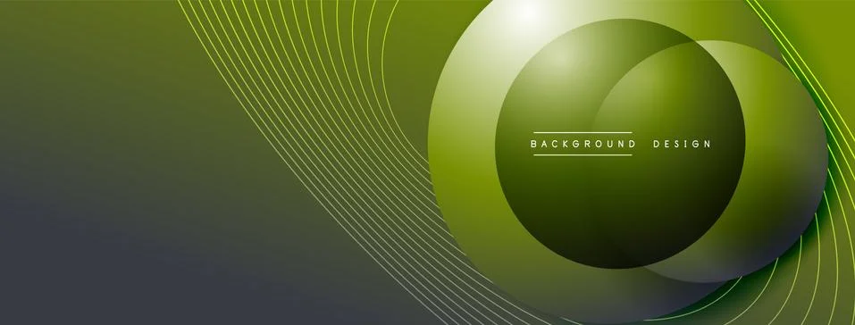 Gradient circles with shadows. Vector techno abstract background. Modern 스톡 일러스트