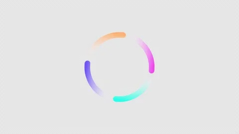 Gradient circular loading animation video Stock Footage 330433021