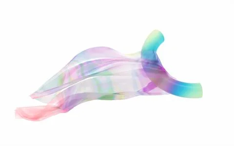 Gradient clothes with white background, 3d rendering. Stock Illustration