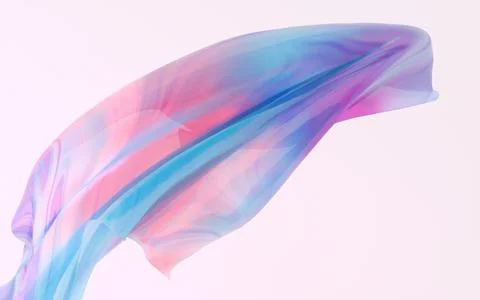 Gradient clothes with white background, 3d rendering. Stock Illustration