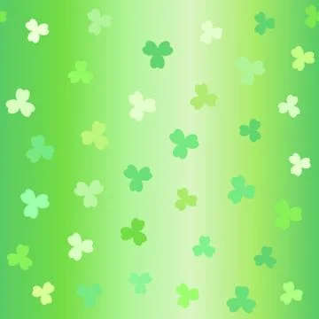 Gradient clover pattern. Seamless vector background Illustrazione stock