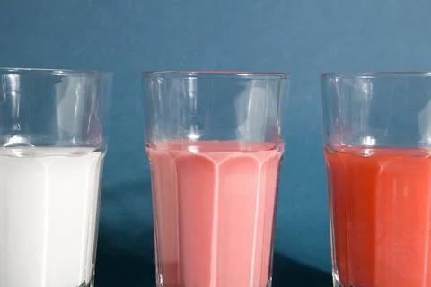 Gradient cocktails Stock Photos