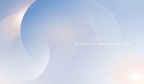 Gradient color abstract banner, background with line circles patterns. used.. Stock Illustration