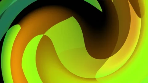 Gradient Color Animation With Circles of Green Color Stock Footage 183445300