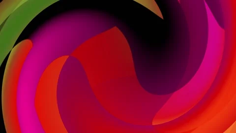 Gradient Color Animation With Circles of Red Color Stock Footage 183446468