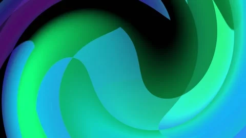 Gradient Color Animation With Circles of Sky Color Video stock 183445762