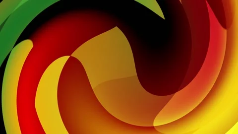Gradient Color Animation With Circles of Yellow Color Stock Footage 183445371