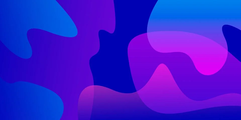 Gradient color background design. Abstract geometric background with liquid shap Ilustração Stock