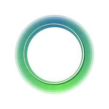 Gradient color circle ring abstract branding concept Stock Illustration