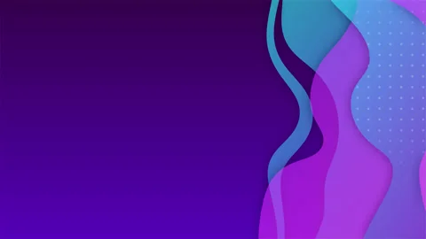 Gradient color creative abstract loop background design with wavy shapes Stock Footage 143291220