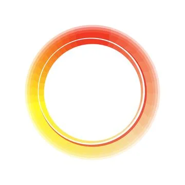 Gradient color energy circle ring design element Stock Illustration