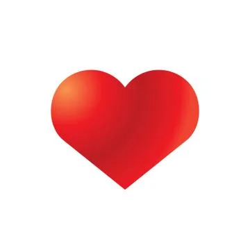 Gradient Color Heart Shape for love symbol 스톡 일러스트