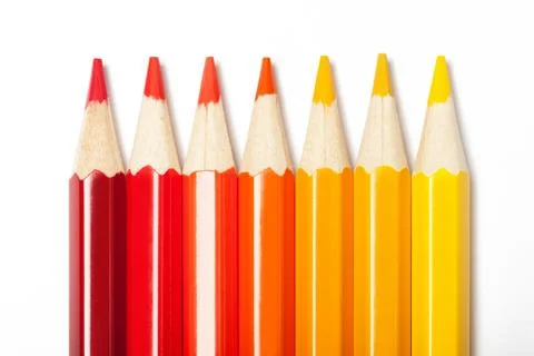 Gradient from color pencils Stock Photos