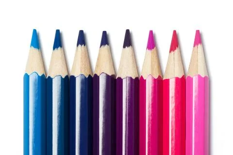 Gradient from color pencils Stock-Fotos