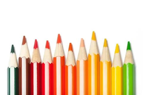 Gradient from color pencils Foto stock