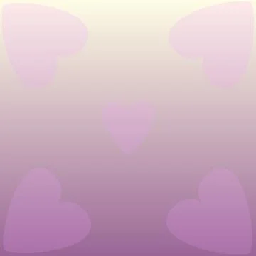 Gradient color pink with heart shape illustration for background Stock Illustration