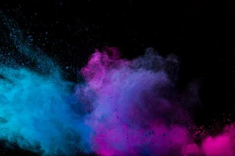 Gradient color splash Illustrazione stock