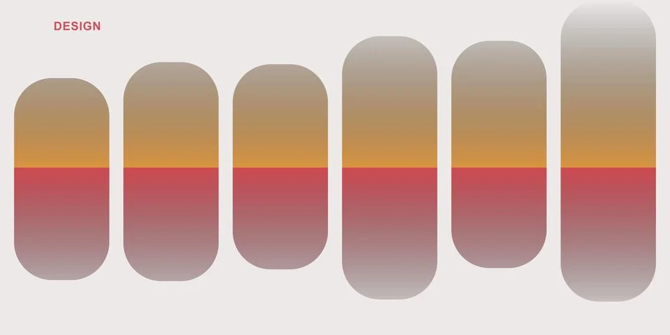 Gradient color swatches design elements Illustrazione stock