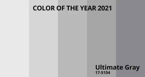 Gradient with color of the year 2021 ultimate gray Illustrazione stock
