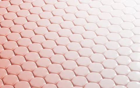 Gradient-colored hexagonal texture background, 3d rendering. Foto stock