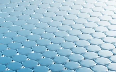 Gradient-colored hexagonal texture background, 3d rendering. Stock Photos