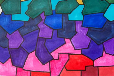 Gradient colorful background. Abstract marker texture. Stock Illustration