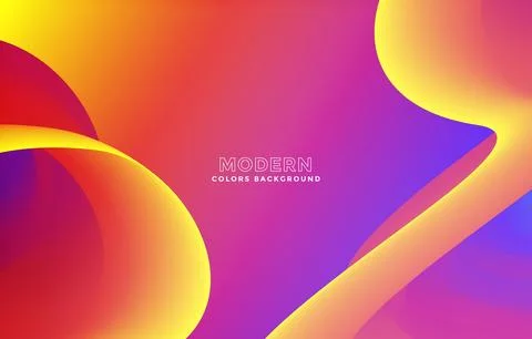 Gradient colorful creative abstract wavy with fluid background design vector イラスト素材