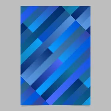 Gradient colorful diagonal rectangle brochure template design Stock Illustration