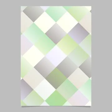 Gradient colorful diagonal square flyer background template Illustrazione stock