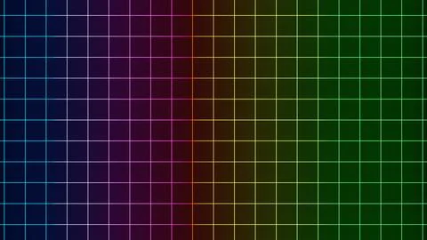 Gradient colorful line background 3D illustration rendering . blue red yellow Stock Illustration
