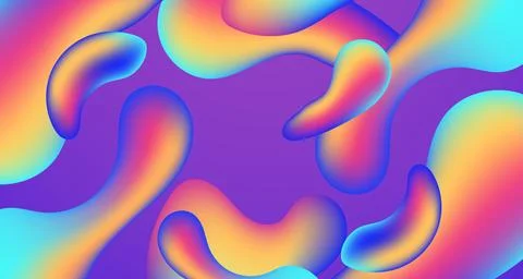 Gradient colorful liquid fluid mesh background design Stock Illustration