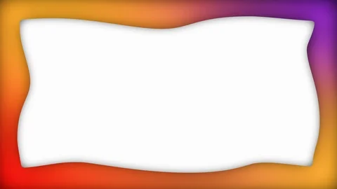 Gradient colorful liquid rectangle frame animation Stock Footage 121558151