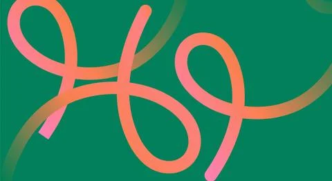 Gradient colors Lines with smooth shapes pattern  Abstract Vector Design El.. 库存插图