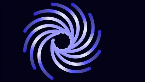 Gradient colors Lines with smooth shapes pattern  Abstract Vector Design El.. Illustrazione stock