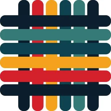 Gradient colors Lines with smooth shapes pattern  Abstract Vector Design El.. Illustrazione stock