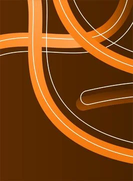 Gradient colors Lines with smooth shapes pattern  Abstract Vector Design El.. Stock Photos