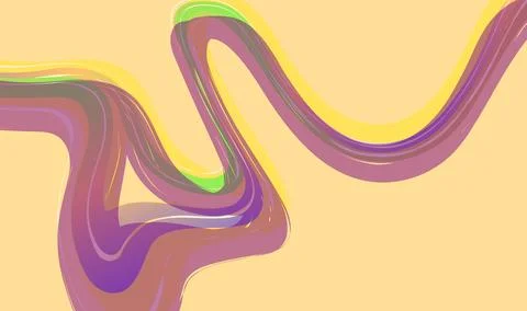 Gradient colors Lines with smooth shapes pattern  Abstract Vector Design El.. Stock Photos