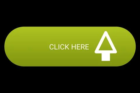 Gradient Colour Click Here Icon Upload Button Symbol Load Website Arrow Point Illustrazione stock