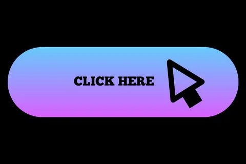 Gradient Colour Click Here Icon Upload Button Symbol Load Website Arrow Point Stock Illustration