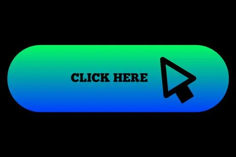 Gradient Colour Click Here Icon Upload Button Symbol Load Website Arrow Point Illustrazione stock