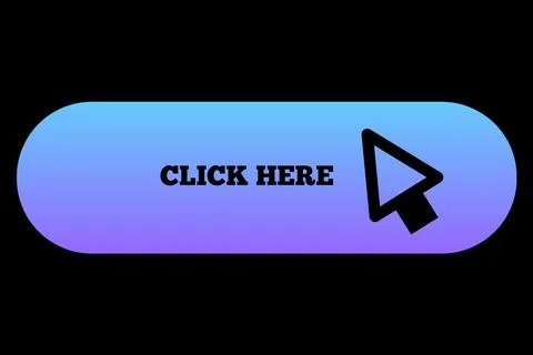 Gradient Colour Click Here Icon Upload Button Symbol Load Website Arrow Point Stock Illustration