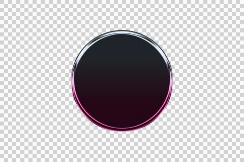 Gradient concentric circle rings with pink purple and black shades transparent Illustrazione stock