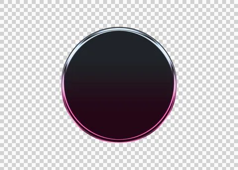 Gradient concentric circles with pink and purple shades on black background Illustrazione stock