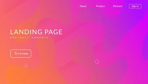 Gradient Cover. Cool Fluid Shape. 3d Multicolor Illustration. Vi Stock Illustration