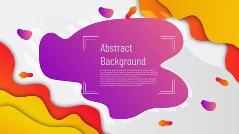 Gradient  curve element poster, color full abstract background Stock Illustration