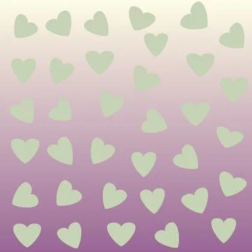 Gradient dark and light purple color with heart shape illustration Stock Illustration