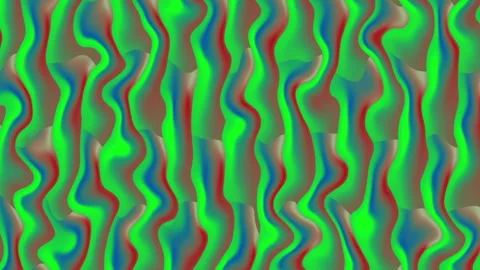 Gradient defines an abstract background of wavy lines in green red blue and brow Stock Footage 303895513