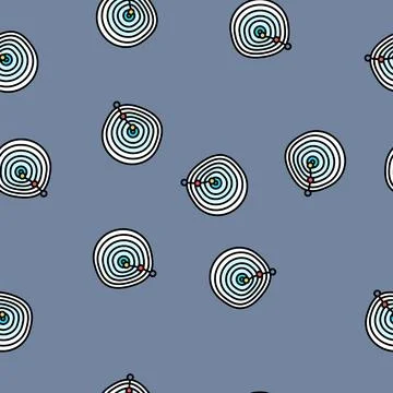 Gradient descent algorithm vector seamless pattern 库存插图